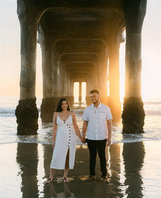 A golden hour engagement photoshoot by Stephanie Ip Photography