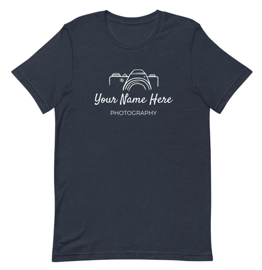 Custom 'Your Name' Photography men's t-shirt