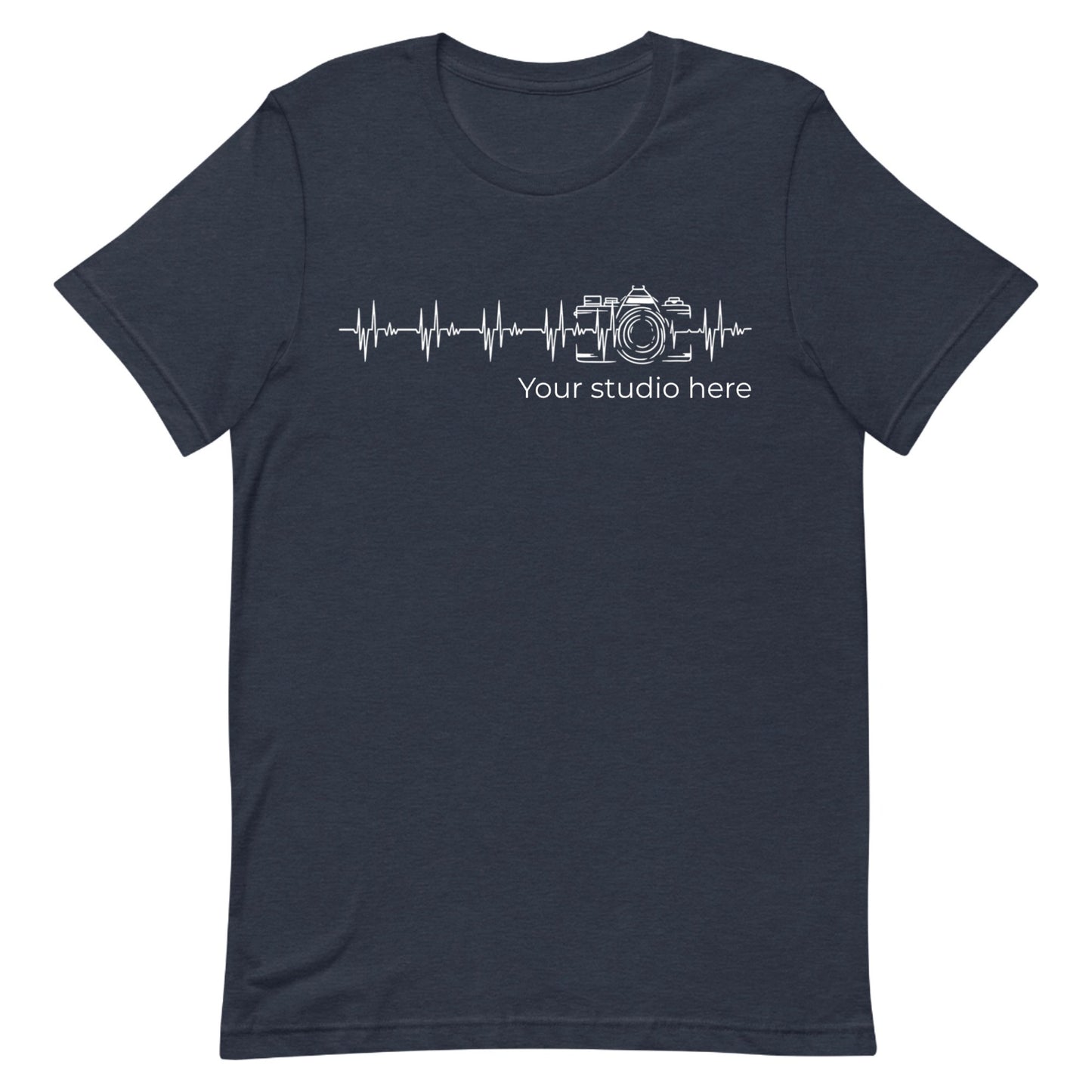 Custom heart beat photography t-shirt