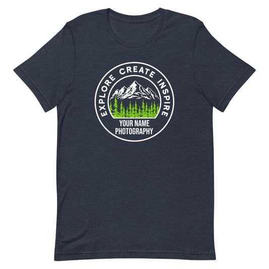 Explore Create Inspire custom men's t-shirt